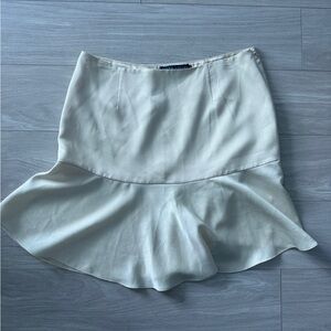 Ralph Lauren Elegant Cream Flared Skirt